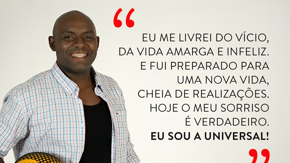 Sou o Carlos Rubens. Estudante de Direito e jogador de futebol americano. Eu sou a Universal!