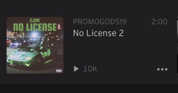 lol_CaleC's tweet photo. ‘ No License 2 ‘ has now surpassed 10k total streams on SoundCloud! I am beyond grateful for this 🙏🏻🙏🏻
________________________________
#upcomingrapper #soundcloudrapper #SoundCloud #repostnetwork #upcomingpromotion #thecomeup https://t.co/AhcUiFN5ps