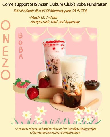 RenaissanceSHS's tweet photo. Please come support! 💕🧋 https://t.co/3TV42UyGAl
