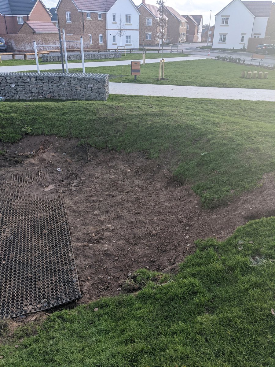 Physicsadam's tweet image. Hello @PersimmonHomes the park outside our garden looks like this are you planning to do anything about it?