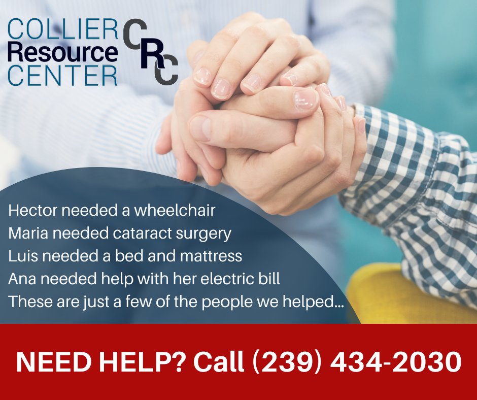 CollierCenter's tweet image. If you or someone you know needs help, the Collier Resource Center team can connect them with local services. For assistance, call (239) 434-2030 or email info@CollierResourceCenter.org.
#naplesfl #immokalee #goldengateparksf #swflstrong #colliercounty #naplespark #swfl