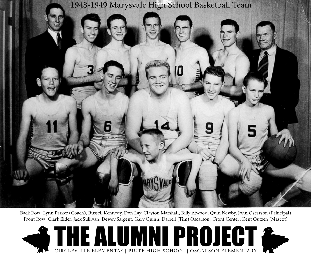 The Alumni Project is seeking any pictures, newspaper articles, graduation programs, yearbooks, or other Marysvale High School documents prior to the 1951-1952 school year. Of particular interest is any document that has a list of graduates from Marysvale High School.