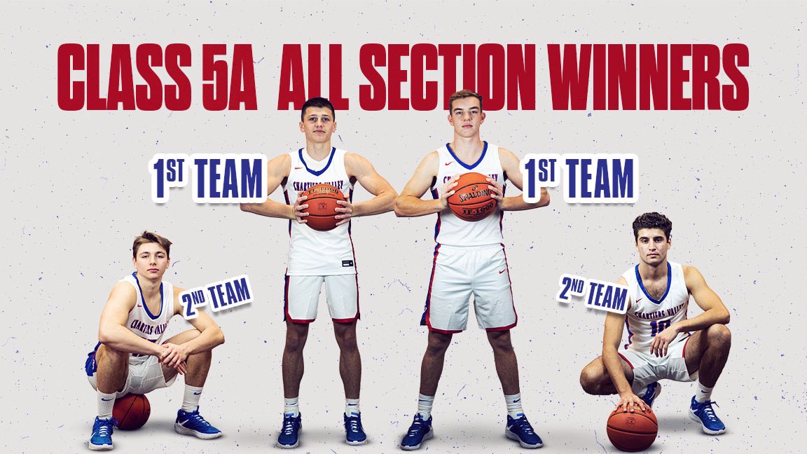 CharValleyHoops's tweet photo. Congrats to our All-Section winners!

🥇 @BraydenReynold5 @AlauzenGarrett 
🥈 @CarterMastovich @SocratesBoulis 

#WhateverItTakes🐎🏀 https://t.co/meGNpb0XUs