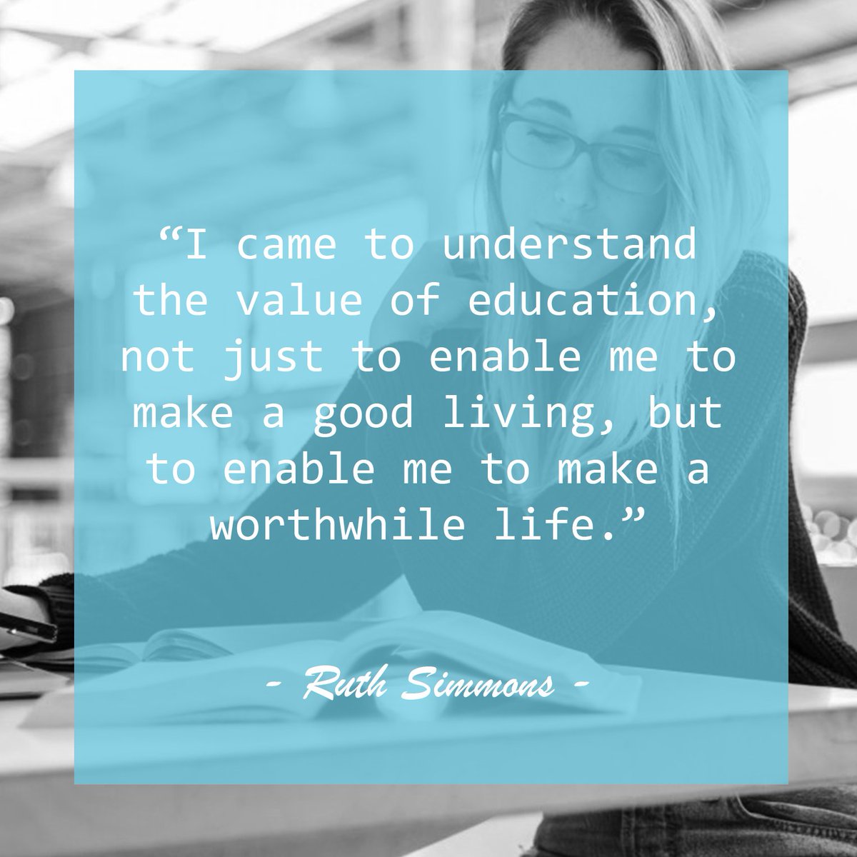 FABrightFuture's tweet photo. “I came to understand the value of education, not just to enable me to make a good living, but to enable me to make a worthwhile life.” - Ruth Simmons
#FABFuture #ForABrightFuture #EducationForAll #Students #Scholarships #Nonprofit #Donate #Equality #GlobalScholarship https://t.co/LFls5TmwSc