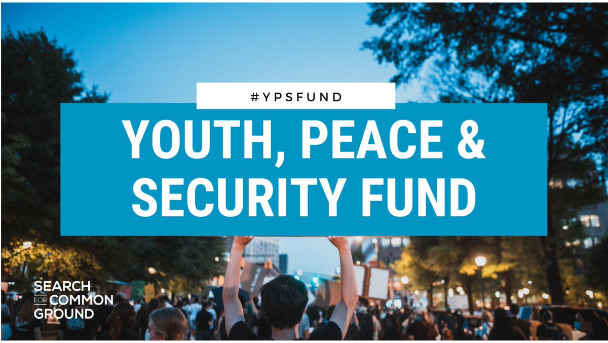 Youth, Peace & Security Fund (@ypsfund) on Twitter photo Welcome to the official page of the Youth, Peace, and Security Fund!
A people-owned global fund that supports youth-led and intergenerational peacebuilding in some of the most consequential conflict contexts around the 🌏.
#YPSFUND
#Youth4Peace
<a href="/Networkforyouth/">Saji Prelis @ NetworkforYouth</a> Welcome to the official page of the Youth, Peace, and Security Fund!
A people-owned global fund that supports youth-led and intergenerational peacebuilding in some of the most consequential conflict contexts around the 🌏.
#YPSFUND
#Youth4Peace
<a href="/Networkforyouth/">Saji Prelis @ NetworkforYouth</a>