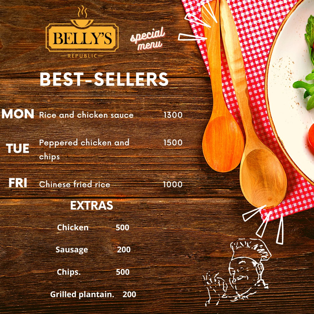 BellysRepublic's tweet photo. Osogbo people!!!

Belly's republic is bringing you yummy and sumptuous meals next week.
Hurry now and place your order.

And for people in Ede too deliveries would be made to Ede.
Place your orders now!!! https://t.co/RmQ6TvCJ0K