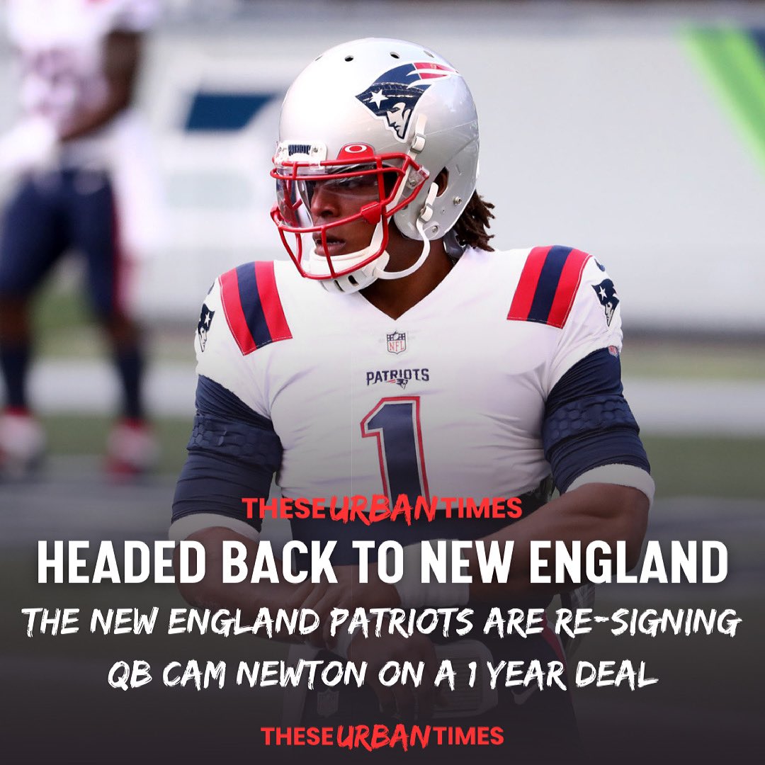 Eldorado2452's tweet photo. BREAKING: The Patriots are re-signing QB Cam Newton on a 1 year deal (via @theseurbantimes)
#theseurbantimes https://t.co/DvWTWhfACy