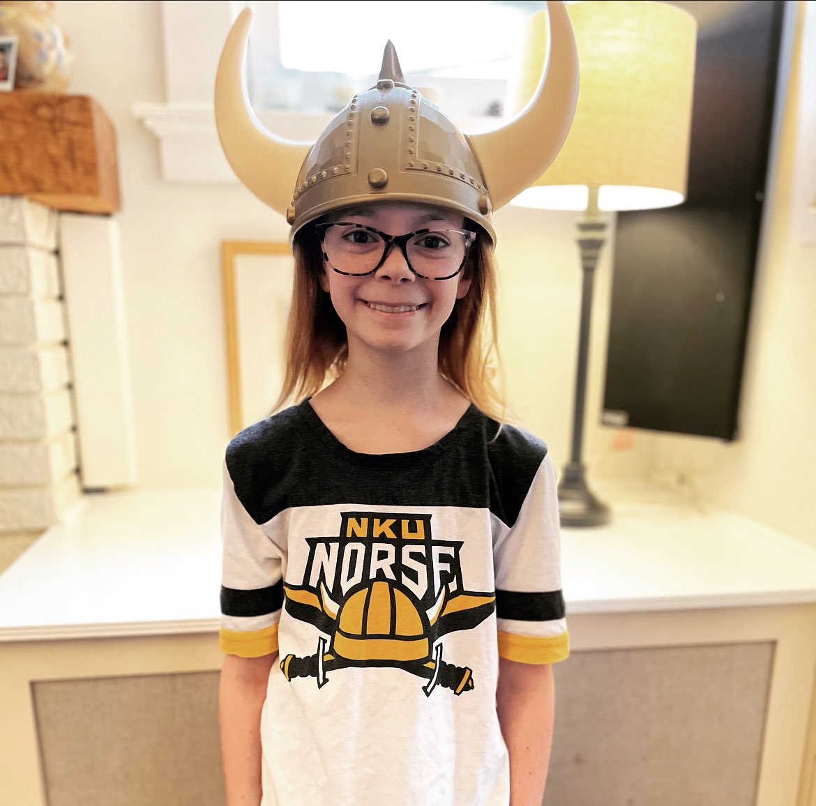 It’s spirit day today <a href="/FTMoyerES/">Moyer Elementary</a> and my sweetie is showing off her <a href="/nkuedu/">Northern Kentucky University</a> pride. #NorseUp