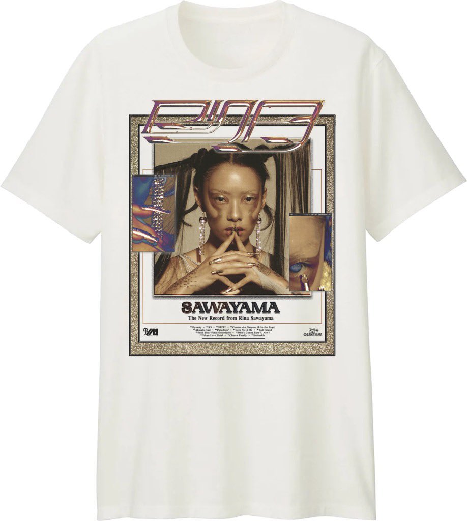DirtyHit's tweet photo. MERCH ALERT 🔥🔥🔥@rinasawayama 
Get these fire tees and #streamsawayama cuz it’s nearly the weekend 💃💃

https://t.co/LyepE9vUKy https://t.co/IYiBeVmIwZ
