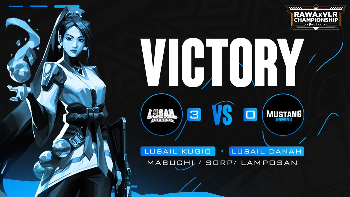 LusailEsports's tweet photo. ุงุจุทุงููุง ูู ูุงููุฑูุช ูุญูููู ุงูุงูุชุตุงุฑ ุงูู
ุทููุจ ููุชุฃูู ุงูู ุงูุฑุจุน ููุงุฆู ูู ุจุทููุฉ #RawaxVLR_Championship ๐ฅ https://t.co/pjseibhLj0