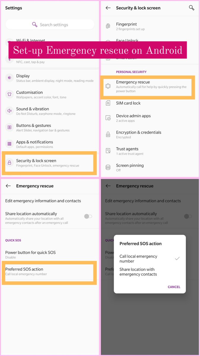 antibeigedesign's tweet photo. Be safe and look out for yourself. Sharing this for anyone who needs it #sos #BeSafeOutThere #Emergency #iphonesos #androidemergencyrescue #personalsafety https://t.co/IYuJm6dxF9