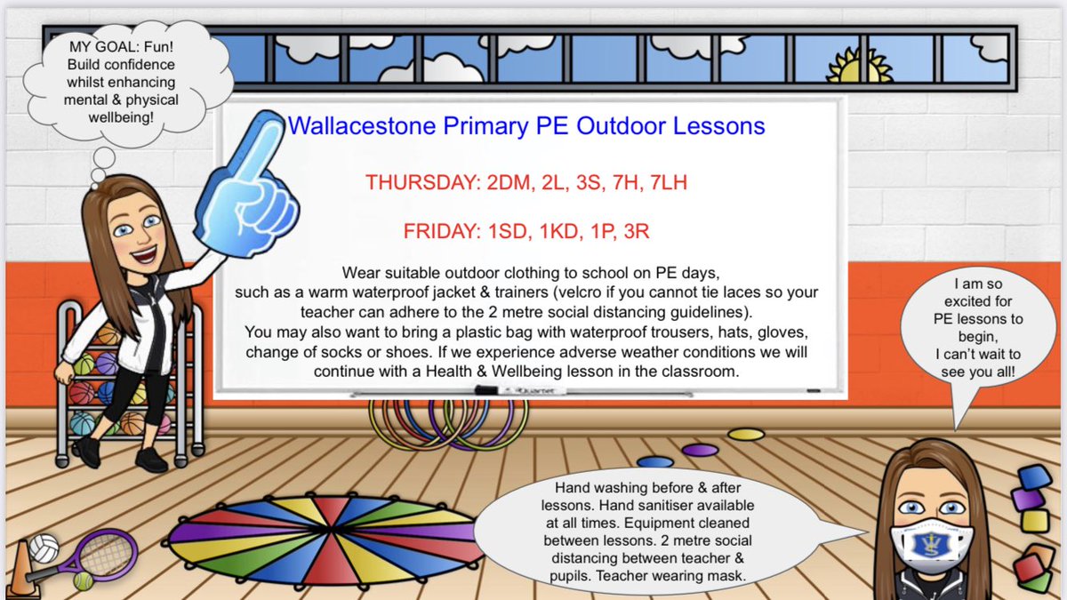 LMartinWPS's tweet photo. PE Information and PE days for the classes I will be seeing next week...... yippee 😁 #wpsfamily https://t.co/lrV5Roka2D