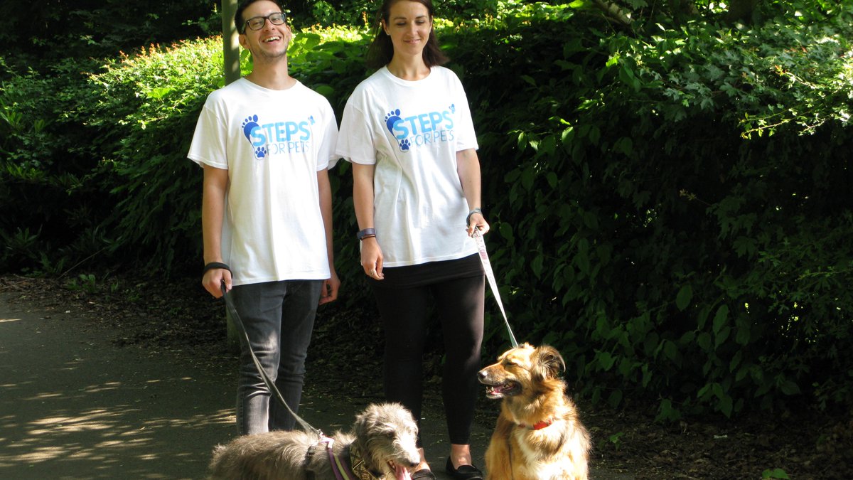 The_Blue_Cross's tweet photo. The warm weather is on the horizon! 🔆 Why not get moving this Spring and take on our #StepsForPets Challenge? 🐾 👉 https://t.co/3wTbJ4gHEl https://t.co/GwGTtRWS08