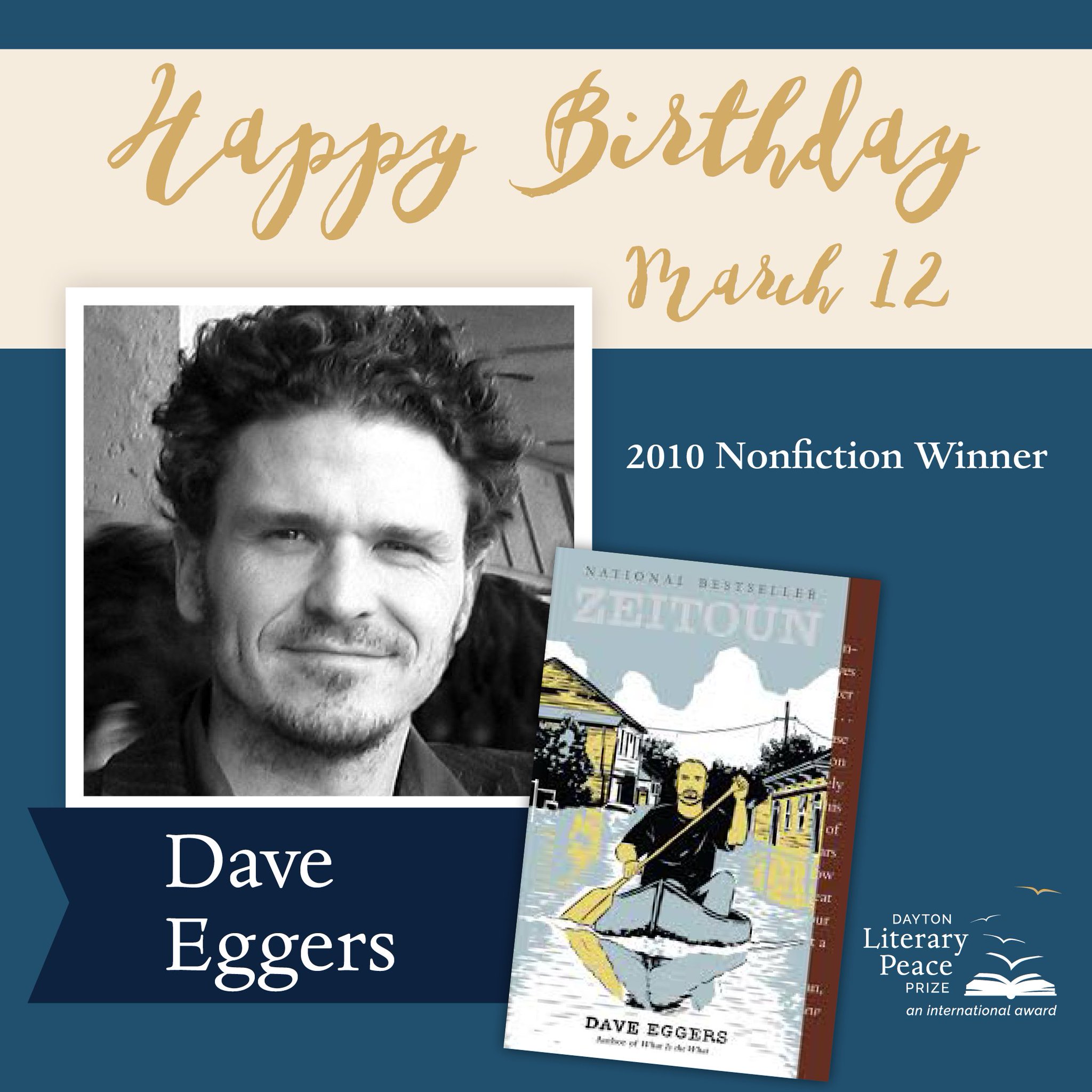 Happy birthday to 2010 Nonfiction Winner Dave Eggers!  