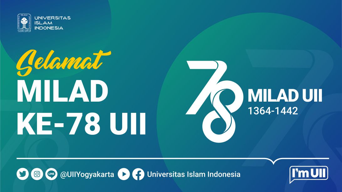 Selamat milad ke 78 untuk Universitas Islam Indonesia.

Di usia yang baru ini, tidak banyak kata yang bisa disampaikan. Selain doa dan harapan di tengah guncangan yang sedang dirasakan.