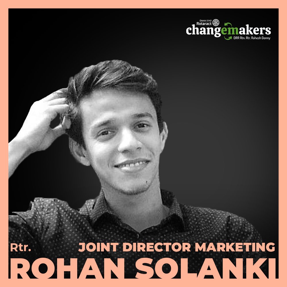 Rotaract_3142's tweet photo. Someone who likes to go the extra mile while fulfilling his tasks and that's what drives the team ahead
Presenting to you Joint Director Marketing
Rtr. Rohan Solanki
@24_chinu
#ChangeMakers #Council2122 https://t.co/T1xGmgT6Ks