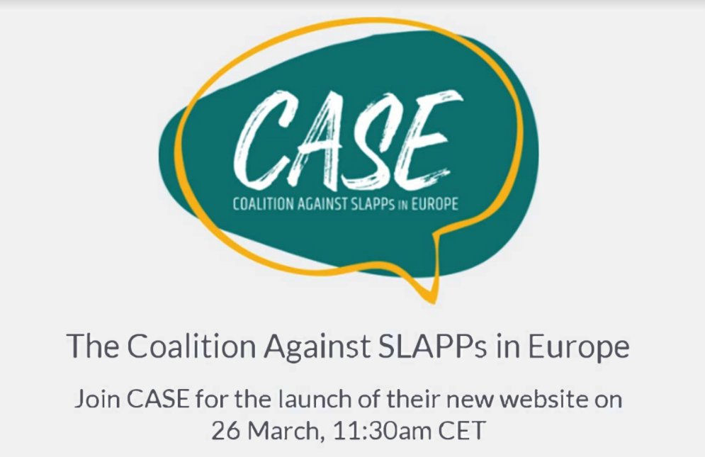 Powerful people and companies are suing activists and NGOs into silence

Strategic Lawsuits Against Public Participation are an attack on democracy

26 March, 11:30 - join us and EU Commissioner <a href="/VeraJourova/">Věra Jourová</a> launching our new website to #StopSLAPPs 

📅: ow.ly/gzFW50DVC0G