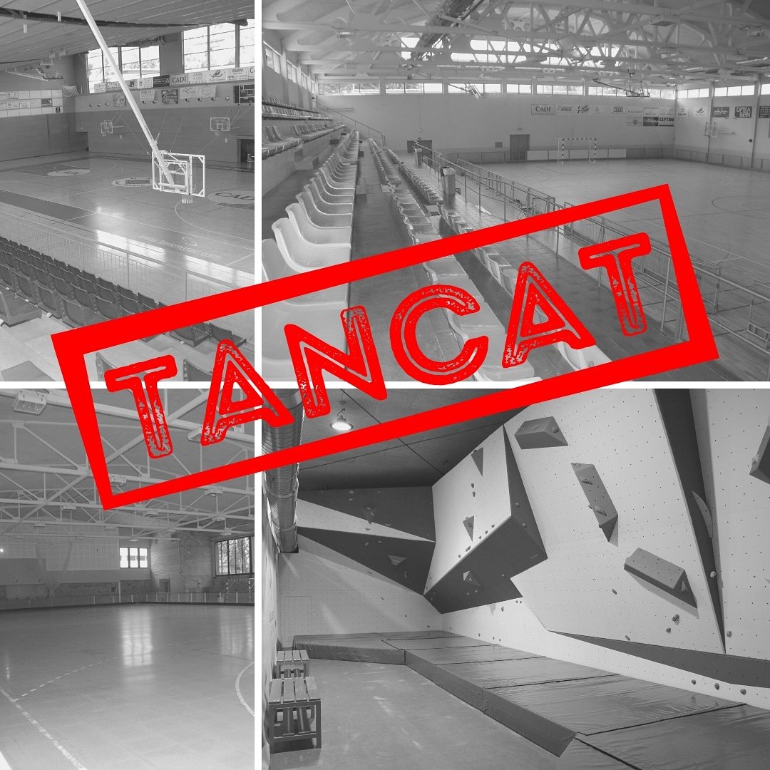 🔊Donat l'empitjorament de les dades epidemiològiques deCovid-19 ☣️a la Seu, les instal·lacions esportives municipals interiors romandran tancades⛔, en principi, fins el dia 19 de març.
#ciutatdesport #covid_19 #laseudurgell