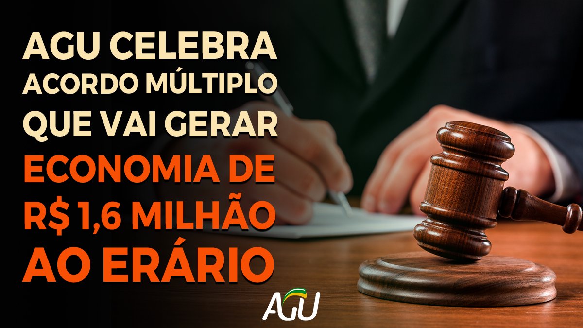 A AGU celebrou um acordo de resolução de 300 processos judiciais envolvendo o reajuste de uma parcela pecuniária paga a trabalhadores celetistas que migraram para o regime estatutário no Ceará. A medida gera economia de pelo menos R$ 1,6 milhão ao erário: bit.ly/3qFMdiv