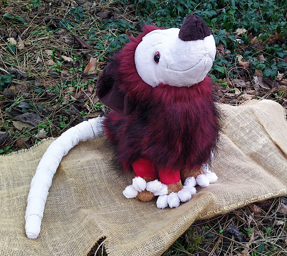 VileHound_'s tweet image. This fuzzy little fella is looking for a home! This baby is about 10 inches tall, perfect size for hugs :3 It is up for grabs for 60$ 
Please read my TOS before claiming: docs.google.com/document/d/1bZ…
I'm so happy with this little possum, I hope you'll like them too! &amp;lt;3
