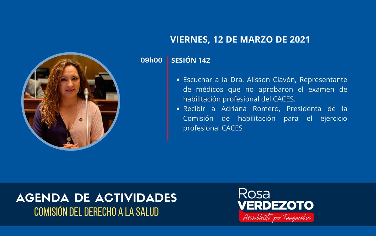 #EnBreve la <a href="/DerechoSaludAN/">Comisión del Derecho a la Salud y Deporte</a> tratará varios aspectos del examen de habilitación profesional #CACES