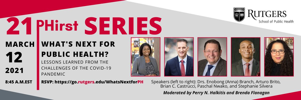 RutgersSPH's tweet photo. Follow #WhatsNextForPH to follow this morning's conversation! #HappeningNow 

@AnnaBranchPhD @DocArturoPH @BrianCCastrucci @stephasilvera @DeanPNHalkitis @BFlanaganNJ @mrosen_99 https://t.co/EPiSl4PDdF