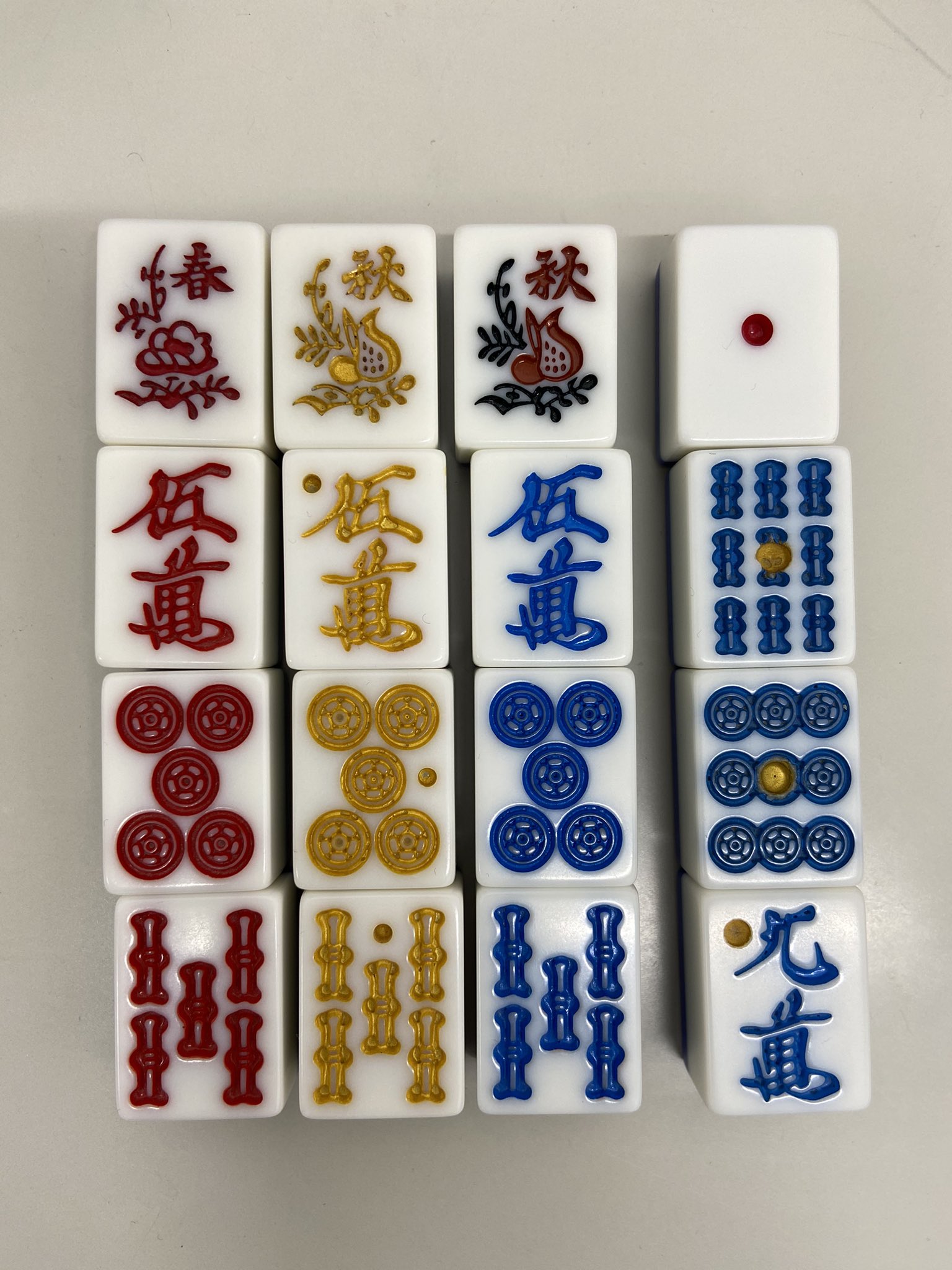 希少　アメリカ麻雀　背面白　特殊牌 希少 アメリカ麻雀 背面白 特殊牌 希少】麻雀牌 特大牌 背面白
