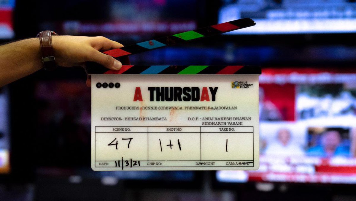 .@RSVPMovies' #AThursday starring @YamiGautam @NehaDhupia #DimpleKapadia @atul_kulkarni #MayaSarao goes on floors. A direct to digital thriller. @behzu @RonnieScrewvala @prem_rajgo @bluemonkey_film #AshleyLobo