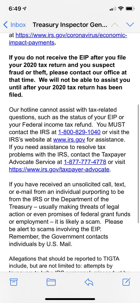 d_brans's tweet photo. @Regina07267946 @RealFredselfish @IRSnews @RepAOC @POTUS @SenSanders An automated one 😭 looks like they can’t help either. So frustrating https://t.co/CAqY39QYog