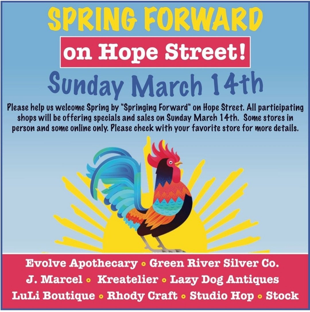 Celebrate Spring this weekend on Hope Street! 🌞