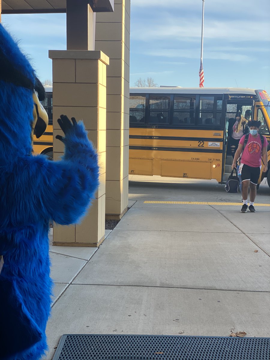 KHSBlueBullets's tweet image. Good Morning from the Bullet Bird!  Happy Friday!