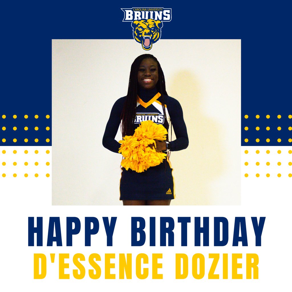 carolinaucheer's tweet photo. Happy birthday D'essence Dozier!
#BirthdayBruin #CarolinaU https://t.co/hfgt5F1j7A