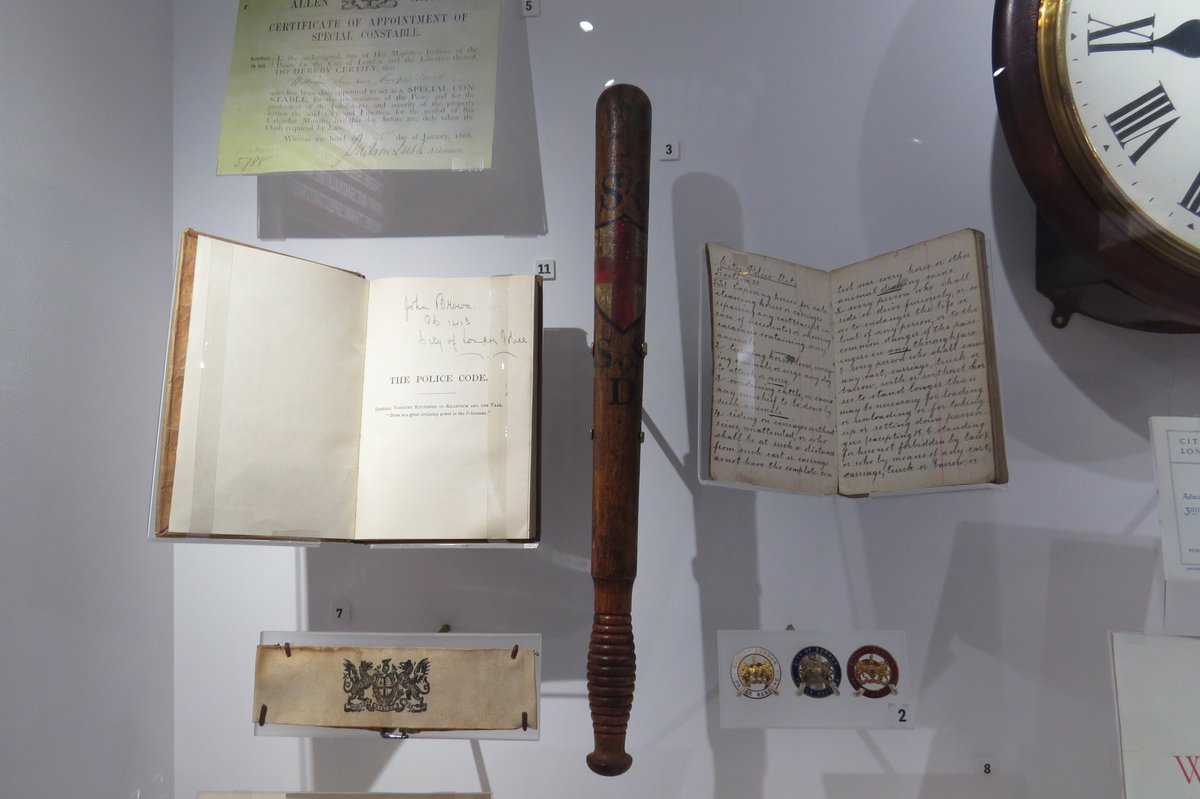 The Police Code (on the left) and the notebook (on the right) in our museum belonged to PC John Brown who signed up to fight in the First World War and never came back. His widow donated them to the museum.  #HBAHBooks