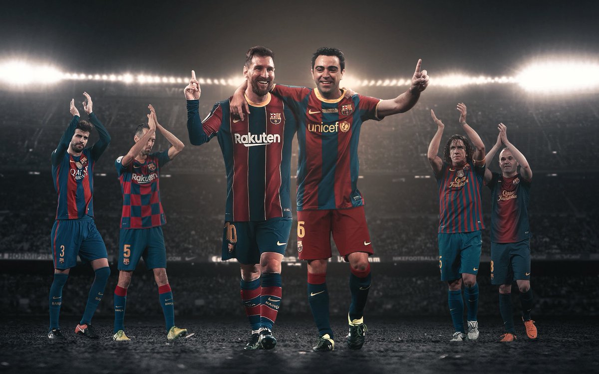 FCBarcelona's tweet photo. 💙 H I S T O R Y ❤️

Xavi: 7️⃣6️⃣7️⃣ appearances
#Messi: 7️⃣6️⃣6️⃣ appearances

The legend continues to grow ... https://t.co/AgIcMUCFhs