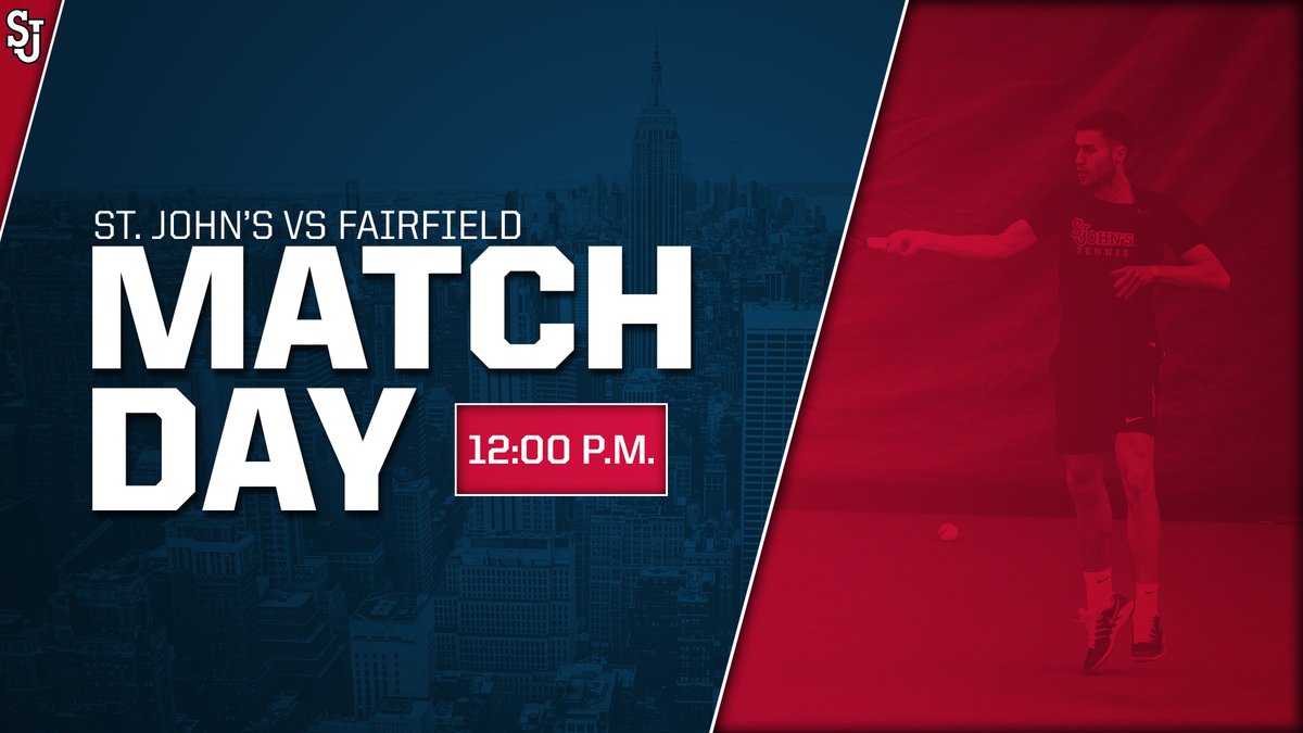 🚨 #SJUMTen Match Day‼️🚨 

🎾 Fairfield 
⏰ 12 p.m. 
📍STJ Tennis Courts ☀️
🗞️ bit.ly/3emL6BE

#WeAreNewYorksTeam
