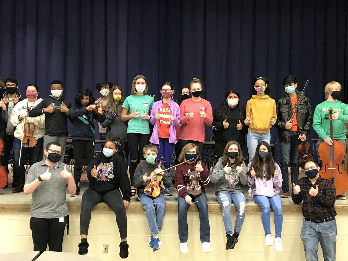 reetherington's tweet photo. Hibberd band and orchestra students wish @GymnasticsRhs good luck at State!!!!! @RHSRedDevils #werHibberd #statefinals https://t.co/UtwSZqfn1E