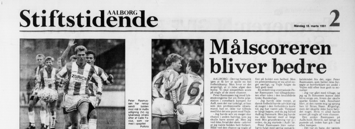 Oerkild's tweet image. AaB spiller sin superligakamp nummer 1000 i weekenden. I den anledning har jeg arbejdet lidt on/off de seneste uger på at dykke ned i superligakamp nummer 1. Spændende snakke med Poul Erik Andreasen og Ib Simonsen (som har en imponerende hukommelse!) #sldk #aabinside #superaab