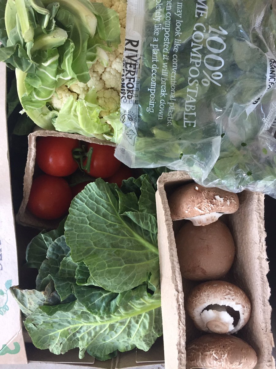 Thanks for my fabulous veggie box this week #Riverford