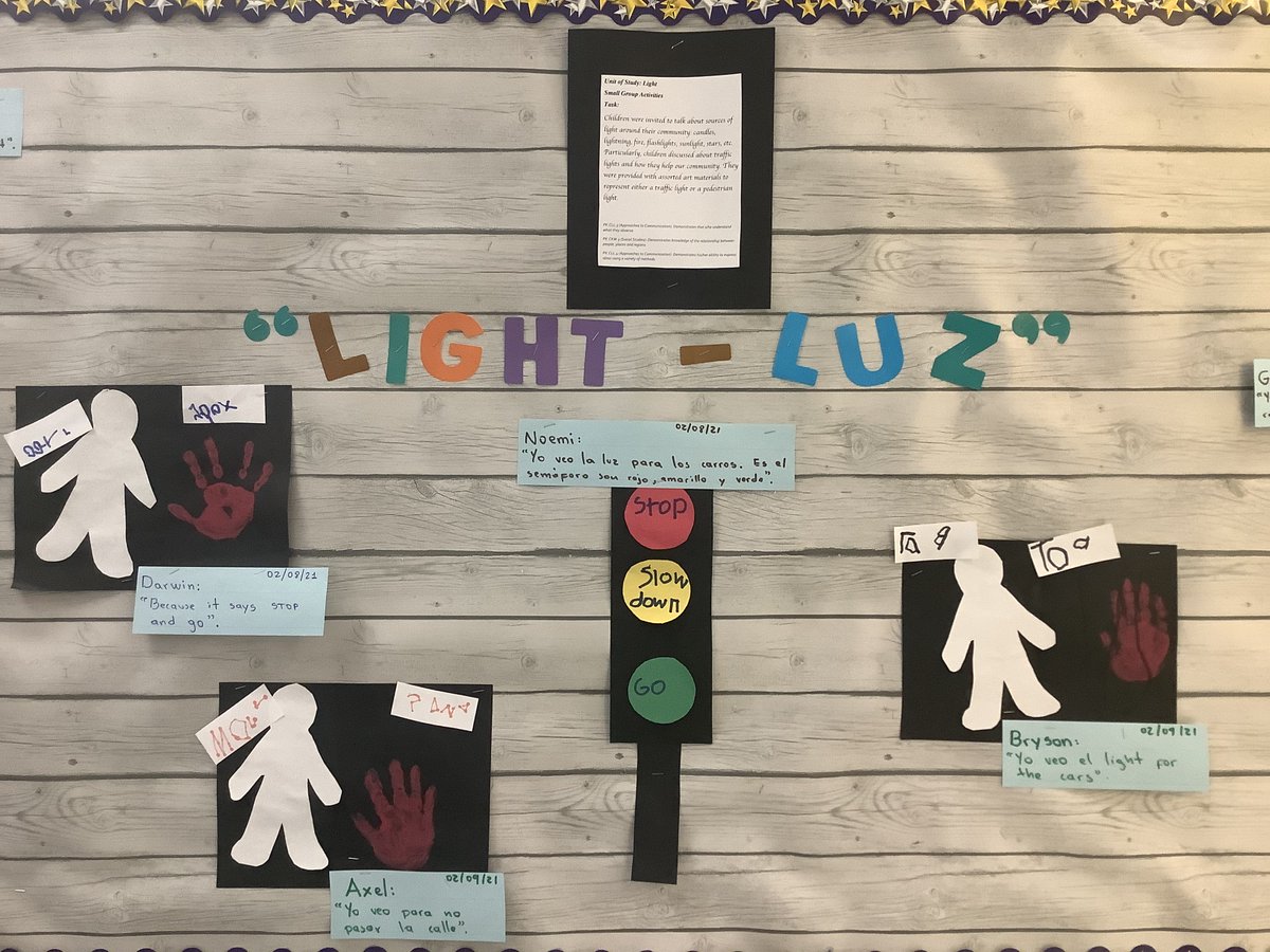 D29PreKCenters's tweet image. Work from our students in the  Spanish-Dual Language Class. 💡🕯️🔦 #LightUnit #Jamaica168 #PreKForAll @D29Shines @D29PresCouncil @bevmitche