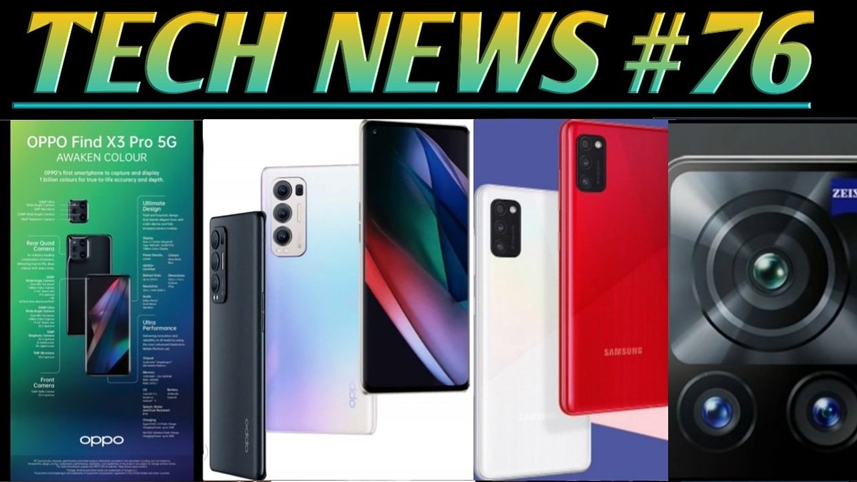 UpcomingDevices's tweet photo. Poco X3 Pro Under 21K , Realme 8 Series , Samsung M62 5G ,Vivo X60 Series , Oppo Find X3 Series
Video link - https://t.co/dxLj6vdfct
#technews
#technoruhez
#realme8series
#pocox3prounder21k
#pocof3pro
#oppofindx3series
#pocof3pro
#redmik40series
#oneplus9series
#googlepayupdate https://t.co/PUQ3jsM7Sx
