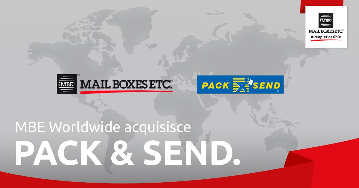 Siamo lieti di accogliere <a href="/PackSendAU/">PACK & SEND Aus</a> - marchio leader nel settore Spedizioni e Logistica - nella famiglia <a href="/WorldwideMBE/">MBE Worldwide</a> e di espandere la presenza internazionale del Gruppo: il Network #PeoplePossible ad oggi conta 2.740+ Centri in 53 Paesi bit.ly/3rkDzHk