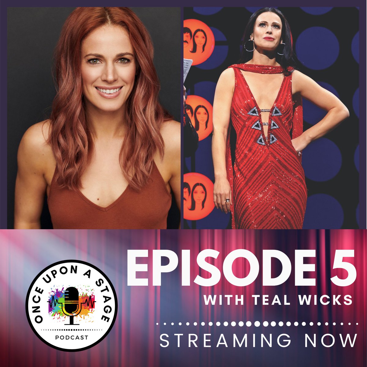OUAStagePodcast's tweet photo. EPISODE 5 WITH @TealWicks OUT NOW! Find out about what her conversations with Cher were like, how she injured herself during Finding Neverland, what it was like for her to star in @WICKED_Musical while being so close to home & more! #tealwicks https://t.co/ENIaoZXDy8