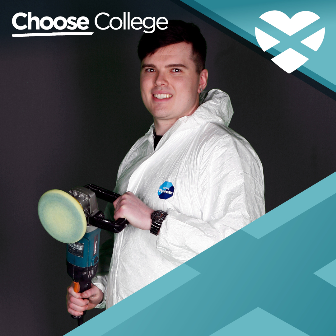 WestCollScot's tweet image. Motor Vehicle student Ethan McGrory won @The_IMI Vehicle Refinishing champion, highlighted as one of IMI’s “Shining Stars” Ethan said “I have so much admiration for the education that I have received.” Follow in Ethan's footsteps: ow.ly/WTec50DX220 #ChooseCollege #ChooseWCS
