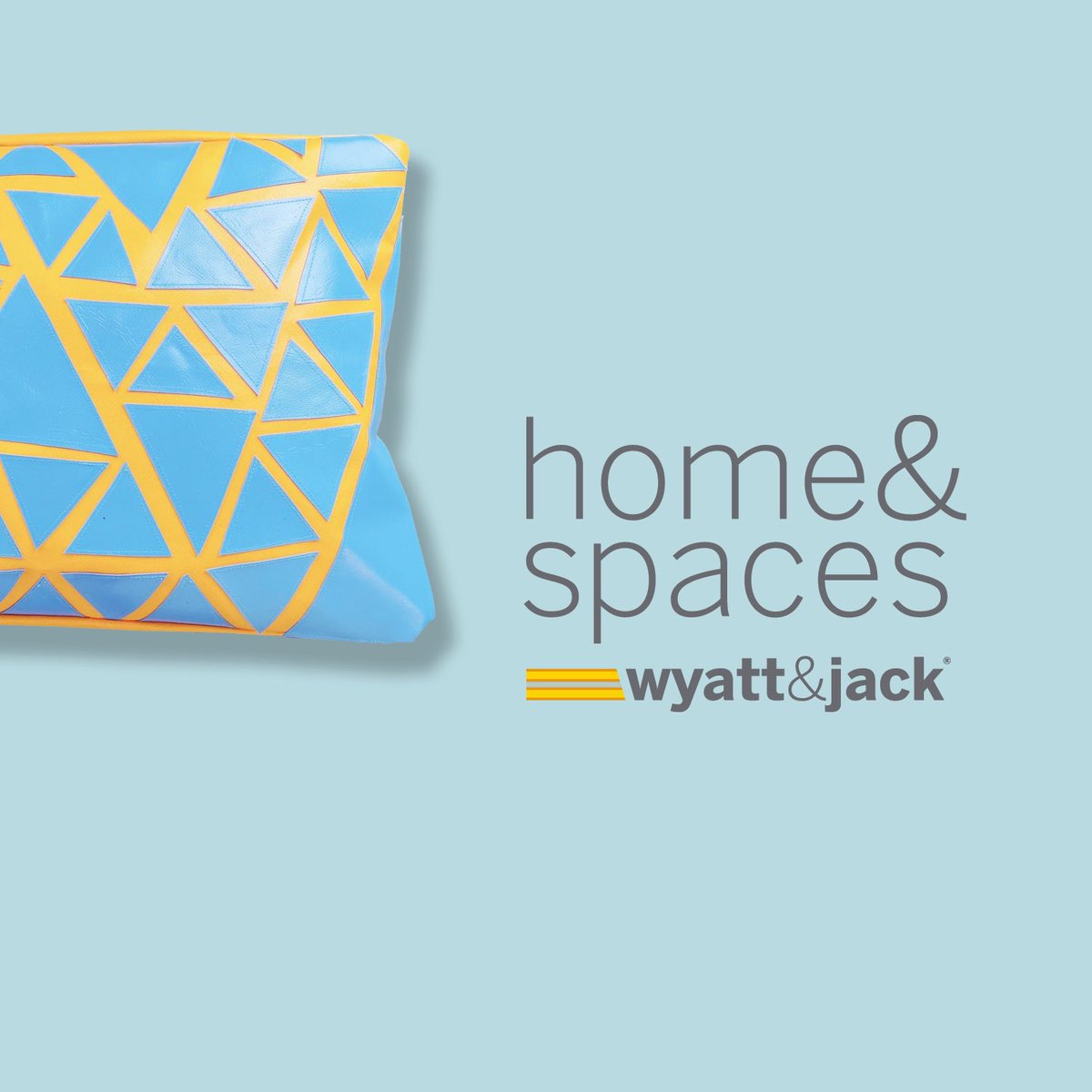 Another brand extension #logo project for the brilliant @wyattandjack - this time for Home & Spaces.

A range of homewares for indoors and out made from water-resistant, super tough salvaged ex bouncy castle fabric.

#isleofwight #graphicdesign #branding #logodesign