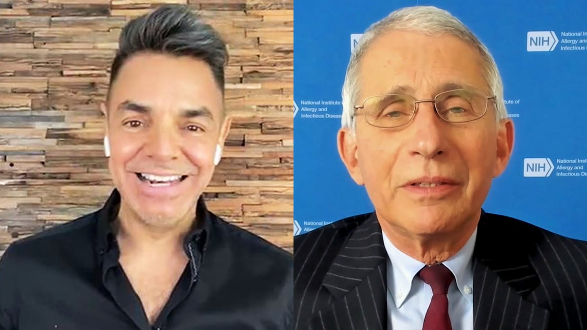 LaoisePereira's tweet photo. These are the questions journalists should be asking Dr Fauci. It's a great shame on them that a comedian has had to show them how to do their job correctly. The interview starts in English at 1 minute and 30 seconds. Thank you @EugenioDerbez https://t.co/1UEtTwOcn1 https://t.co/MvEvF7nOuT