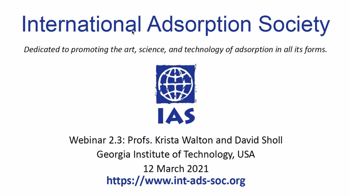 International Adsorption Society Intadssoc Twitter
