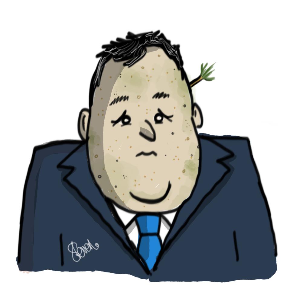 Clangnuts's tweet photo. #DrawPiersMorgan @MartinRowson I've chosen to draw him as a potato. https://t.co/GMTg4XJdhk