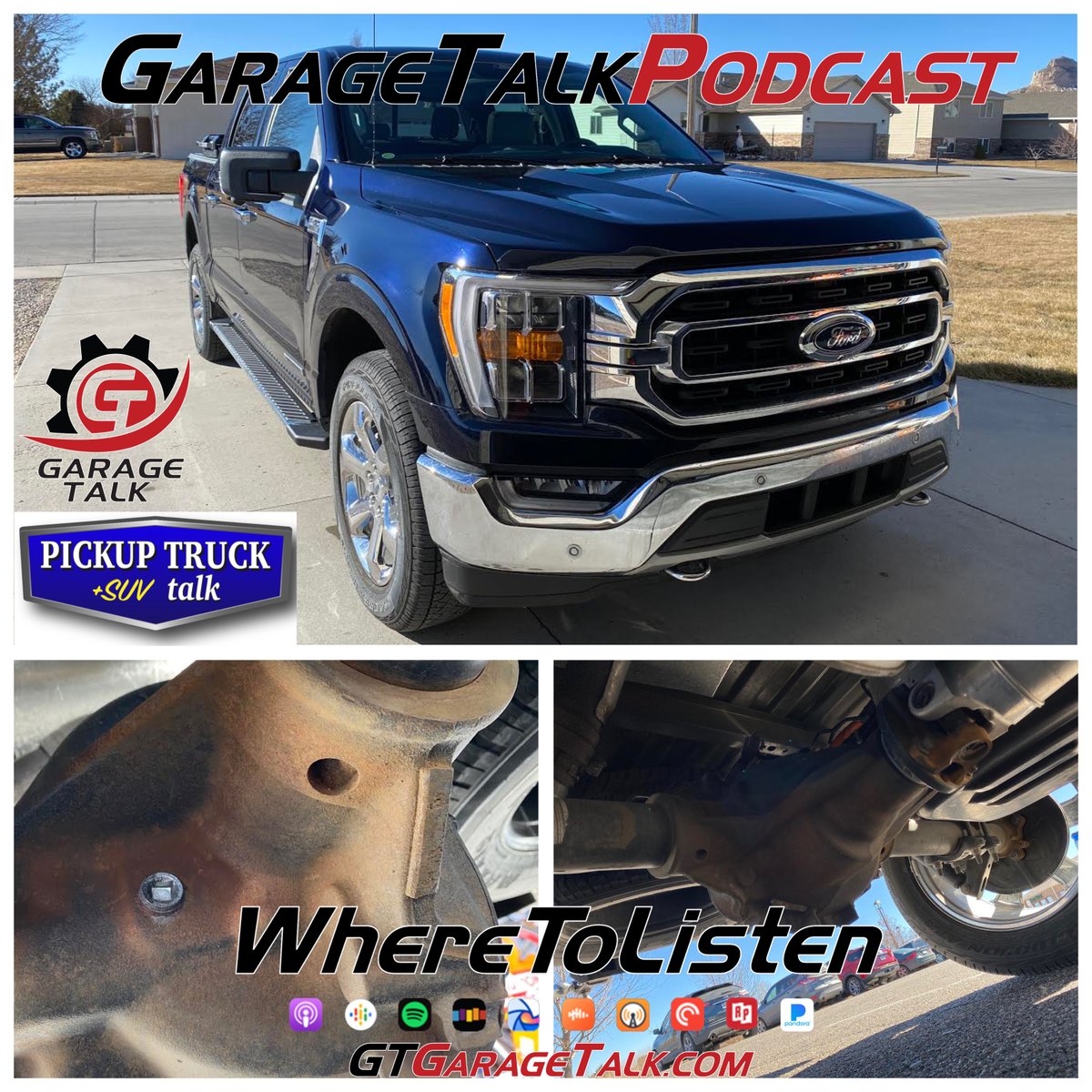 GTGarageTalk's tweet photo. This week, Matt &amp; Cory discuss all things @PickupTruckTalk  with @testerdahl &amp; some of the details of his 2021 @Ford F150.

Listen online at:
https://t.co/HmJTzsPRyq

#GTGarageTalk #Podcast #TXAutoWriters #Ford #F150 #RustGate #2021FordF150 #Pickuptruck 

https://t.co/EGMUuFadW5 https://t.co/Np69KH0JXC