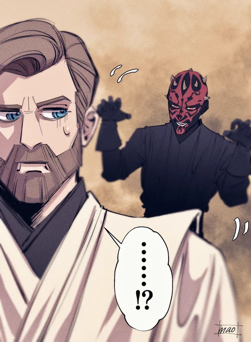 オビワンとモール
Obi-Wan&amp;Maul

アナキン「オビワン!後ろ後ろ!!!」 