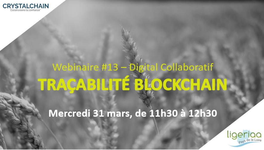 ligeriaa's tweet photo. Comment un projet #blockchain permet d'exploiter rapidement et efficacement les données de #traçabilité existantes d'une filière pour en tirer un maximum de valeur ? 

Rdv le 31/03 à 11h30 !

Avec l'intervention de Maxime Michelot (@Crystalchain_FR)

👉 https://t.co/DnC39kVM3x https://t.co/PXpGaXAmM6